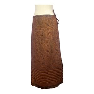 Funky People wool paisley skirt size small